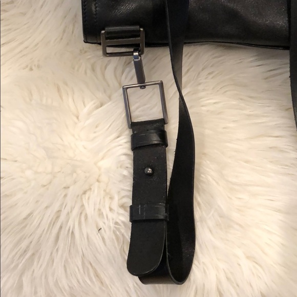 Black leather DKNY letter box back pack - Picture 7 of 8